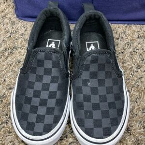 Vans Old school kids  checkered slip on shoes